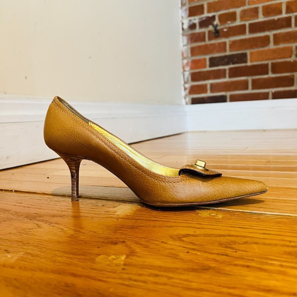 Authentic Vintage Coach Pumps Heels Shoes Size 7 B - Picture 4 of 16